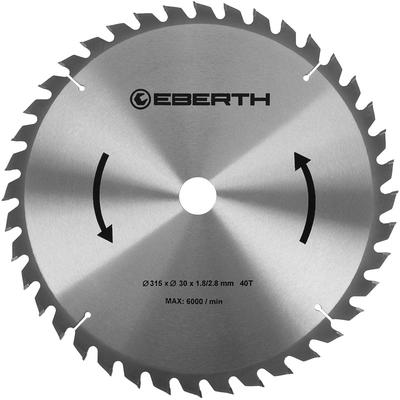 EBERTH Kreissägeblatt Sägeblatt Kreissäge Blatt aus Stahl mit Hartmetall-Zähnen für Holz-Schnitte Image