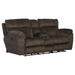 Lark Manor™ Ameja 86" Pillow Top Arm Reclining Loveseat Polyester in Brown | 43 H x 86 W x 43 D in | Wayfair B2BCFFF914584247A22E41291E495C86