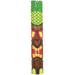 World Menagerie Maldonado Pineapple Tiki Mask Wall Décor Wood in Brown/Green/Red | 39.75 H x 6.25 W x 3.75 D in | Wayfair