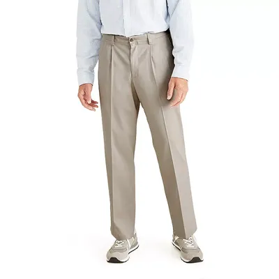 Dockers Collection Men's Pleated & Cuffed Relax Fit Legacy Khaki Pants 32x32 
