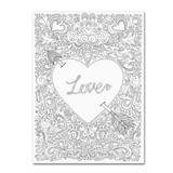 East Urban Home Arrow to my Heart by Hello Angel - Graphic Art Print on Canvas in White/Black | 47 H x 35 W x 2 D in | Wayfair