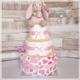 Nappy Cake Baby Girl Baby Shower Gift 3 Tier Hamper