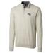 Men's Cutter & Buck Cream Stephen F Austin Lumberjacks Big Tall College Vault Lakemont Tri-Blend Half-Zip Pullover Jacket