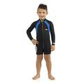 Cressi Baby Kids Wetsuit Long Sleves Kinder Unisex Shorty Neoprenanzug Ultra Stretch Blau L (4 Jahre)