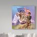 Trademark Fine Art 'The Armed Forces' Oil Painting Print on Wrapped Canvas in Brown | 14 H x 14 W x 2 D in | Wayfair ALI35497-C1414GG