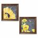 Winston Porter Pavot I & II by Jill Meyer - 2 Piece Graphic Art Print Set Canvas/Paper | 12 H x 24 W x 0.75 D in | Wayfair