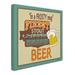 Winston Porter 'Beer 5' Textual Art on Wrapped Canvas in Brown/Green/Orange | 24 H x 24 W x 2 D in | Wayfair 577CC74AD0A647CFBA38230E5CBCECAB