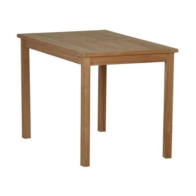 MiaMöbel Teak Esstisch 120x70cm Massivholz Teak Modern