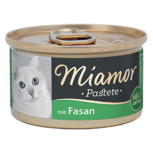 24 x 85g Pastete Fasan Miamor getreidefreies Katzenfutter nass