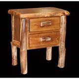 Millwood Pines Amias 2 Drawer Nightstand Wood in Brown | 32 H x 26 W x 12 D in | Wayfair 19105775DBF04BCEBF5C38CF41457DB6