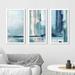 Ebern Designs 'Miss The Sea I' Acrylic Painting Print Multi-Piece Image Plastic/Acrylic in Blue/White | 33.5 H x 52.5 W x 1 D in | Wayfair