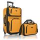 U.S. Traveler Rio Zwei Stück erweiterbar Handgepäck Set, Mustard/Orange (gelb) - US5600
