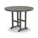 POLYWOOD® Round Farmhouse Counter Outdoor Table Plastic in Gray | 37 H x 48 W x 48 D in | Wayfair RRT248GY