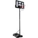 Costway Height Adjustable Portable Shatterproof Backboard Basketball Hoop with 2 Nets