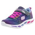 Skechers Girl's Litebeams-gleam N'dream Trainers, Blue Navy Multi Nvmt, 13 UK