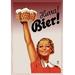Buyenlarge Harra. Bier - Advertisement Print in Black/Brown/Red | 66 H x 44 W x 1.5 D in | Wayfair 0-587-16474-3C2842