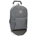 Pepe Jeans Cross Rucksack mit Trolley Grau 32x44x15 cms Polyester 21.12L