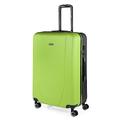 ITACA - Lightweight Suitcases Large - ABS Large Hard Shell Suitcase 75cm Travel Suitcase - Lightweight Suitcases Large with Combination Lock - Rigid Large Suitcase 4 Wheels Ligh, Pistachio-Anthracite