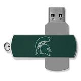 Michigan State Spartans 32GB Metal Twist USB Flash Drive