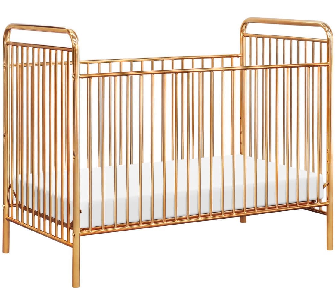 Babyletto Jubilee 3-in-1 Convertible Metal Crib - Gold
