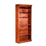 Loon Peak® Keyes 70" H x 36" W Standard Bookcase Wood in Brown | 72 H x 36 W x 13 D in | Wayfair 6E499A915BED44AA8674574E0DCBB56F
