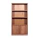 Loon Peak® Kinney 72" H x 36" W Solid Wood Standard Bookcase Wood in Black | 72 H x 36 W x 13 D in | Wayfair A188D114634546508DBD133687B930D9