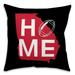 Ebern Designs Connell Georgia Home Football Indoor/Outdoor Throw Pillow Polyester/Polyfill blend | 18 H x 18 W x 1.5 D in | Wayfair