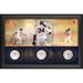 David Ortiz Boston Red Sox Framed Autographed 26.5'' x 17.5'' Three World Series Baseball Shadowbox