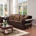Fleur De Lis Living Russell 94" Rolled Arm Sofa in Brown | 41 H x 94 W x 37 D in | Wayfair 8F105C0302AA469E897BC3C38AD9550E