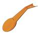 Guzzini Latina Acrylic Spoon Rest Plastic in Orange | 1.5 H x 4.5 W x 11.75 D in | Wayfair GU-1871.00-45
