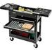 Global Industrial 27 2-Drawer Tool Cart W/ Sliding Top Black