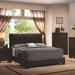 Charlton Home® Tanner Standard Bed Upholstered/Faux leather in Brown | 47 H x 74.5 W x 90 D in | Wayfair D3A31FED6EC246EFBFB1C3A890AC30DD