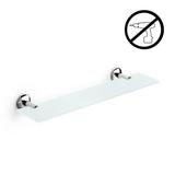 WS Bath Collections Noanta Wall Shelf Glass in Gray | 2.2 H x 19.4 W x 4.5 D in | Wayfair Noanta 52384.29+5277.81-G