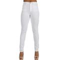 Toxik3 L185-9 Women's High Waisted Skinny Jeans - White (14)