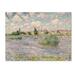 Charlton Home® 'Seine at Lavacourt' by Claude Monet Print on Wrapped Canvas in Blue/Green/Indigo | 18 H x 24 W x 2 D in | Wayfair