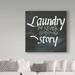 Winston Porter 'Laundry Room 2' Acrylic Painting Print on Wrapped Canvas in Black/White | 14 H x 14 W x 2 D in | Wayfair