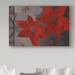 The Holiday Aisle® 'Nuit De Noel Black Red' Graphic Art Print on Wrapped Canvas Metal | 22 H x 32 W x 2 D in | Wayfair
