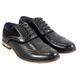 Cavani Men's Ethan Smart Shoes PU Leather Lace Up Brogue, Black, 10 UK