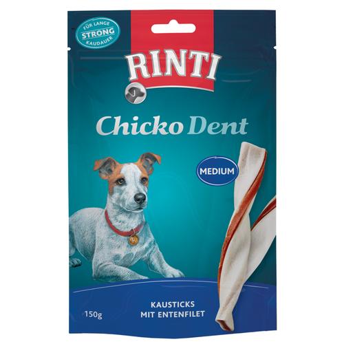 2 x 150g Chicko Dent Medium Extra Strong Rinti Hundesnack