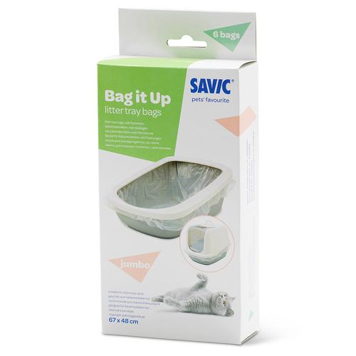 6 Stück Savic Bag it Up Litter Tray Bags, Jumbo Katzentoilettenbeutel