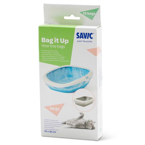 3x 12 Stück Savic Bag it Up Litter Tray Bags, Large Katzentoilettenbeutel