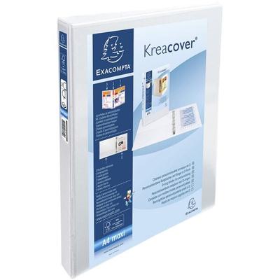 EXACOMPTA 10x Ringbuch »Kreacover« 15 mm-Ring-ø weiß, 27.3x32 cm