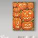 The Holiday Aisle® 'Jack O Lanterns' Acrylic Painting Print on Wrapped Canvas in White/Black | 47 H x 35 W x 2 D in | Wayfair