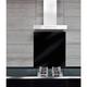 Wenko - Glasrückwand Schwarz 60 x 70 cm, 60 x 70 cm, Schwarz, Gehärtetes Glas schwarz - schwarz