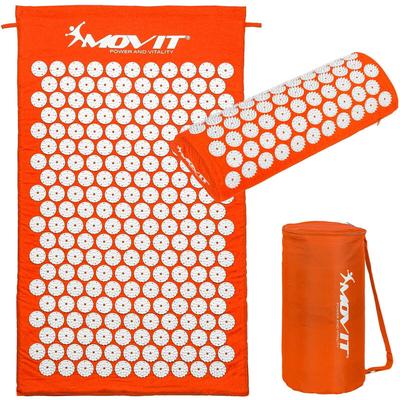 MOVIT® Akupressurmatte mit Kissen - Orange - 75x44