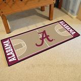 FANMATS University of Alabama 72 in. x 29.5 in. Non-Slip Indoor Only Door Mat Synthetics in Brown/Red | Wayfair 18504