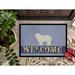 East Urban Home Komondor Welcome 27 in. x 18 in. Non-Slip Outdoor Door Mat Synthetics | 27" H x 18" W | Wayfair 3436A059272B4DB08C02F102F3646096