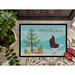 The Holiday Aisle® Princeton Capuchin Pigeon Christmas Non-Slip Outdoor Door Mat Synthetics | Rectangle 1'6 x 2'3" | Wayfair