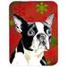 The Holiday Aisle® The Holiday Aisle Ashlynn Boston Terrier Glass Cutting Board Glass | 0.15 H x 11.25 W in | Wayfair