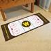 FANMATS Western Michigan University 72 in. x 29.5 in. Non-Slip Outdoor Door Mat Synthetics in Black/Pink | Wayfair 19560